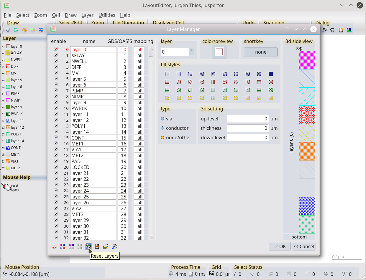 layouteditor set path width